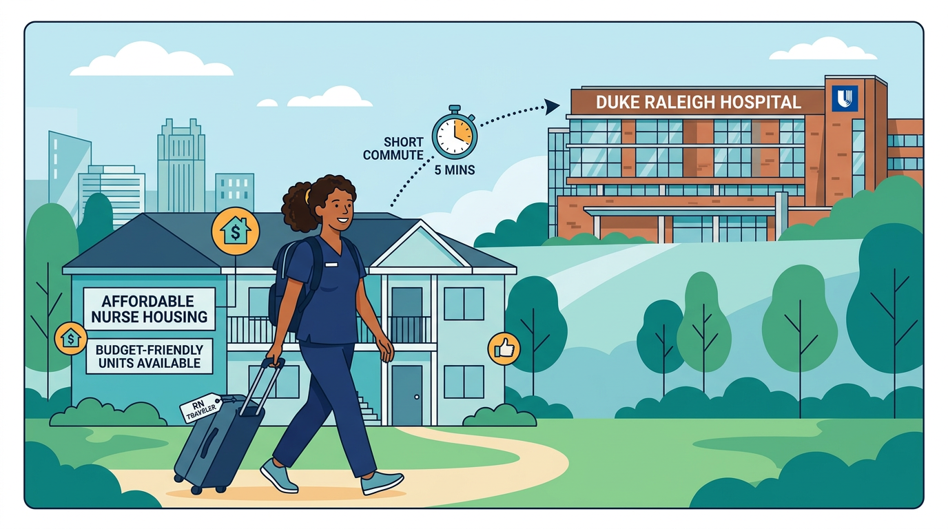 Affordable Travel Nurse Housing Near Duke Raleigh Hospital