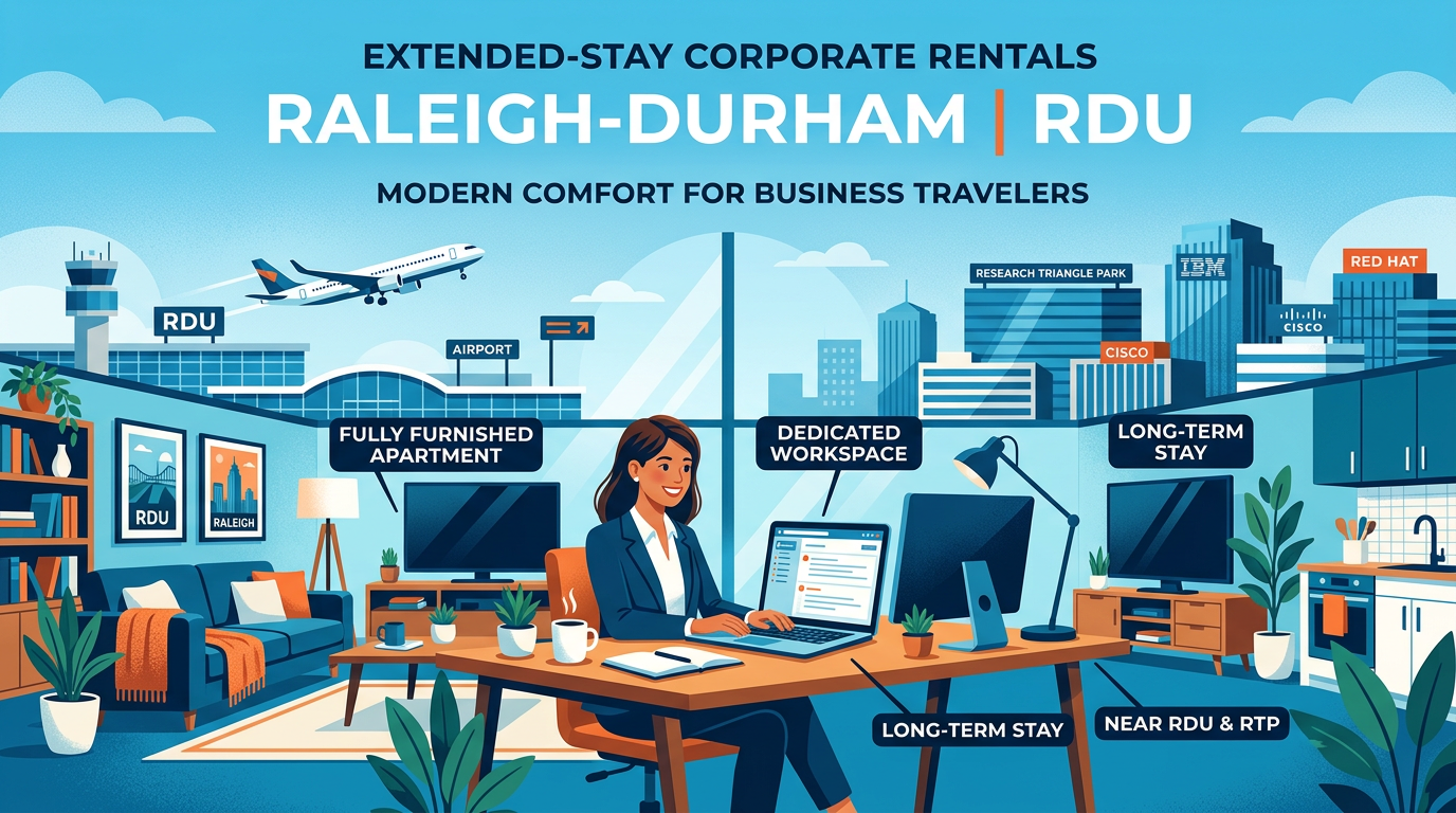 Extended‑Stay Corporate Rentals Near Raleigh‑Durham